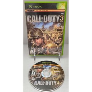 Call of Duty 3 - Microsoft Xbox 2006 - Case & Disc (No Manual) - Tested